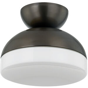 Rue 1 Light 11 inch True Bronze Flush Mount Ceiling Light