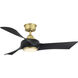 Wrap Custom LED Brushed Satin Brass Fan Light Kit