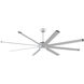 Stellar Custom Silver with Black Tip 39.18 inch each Fan Blades in Silver with Black Accents