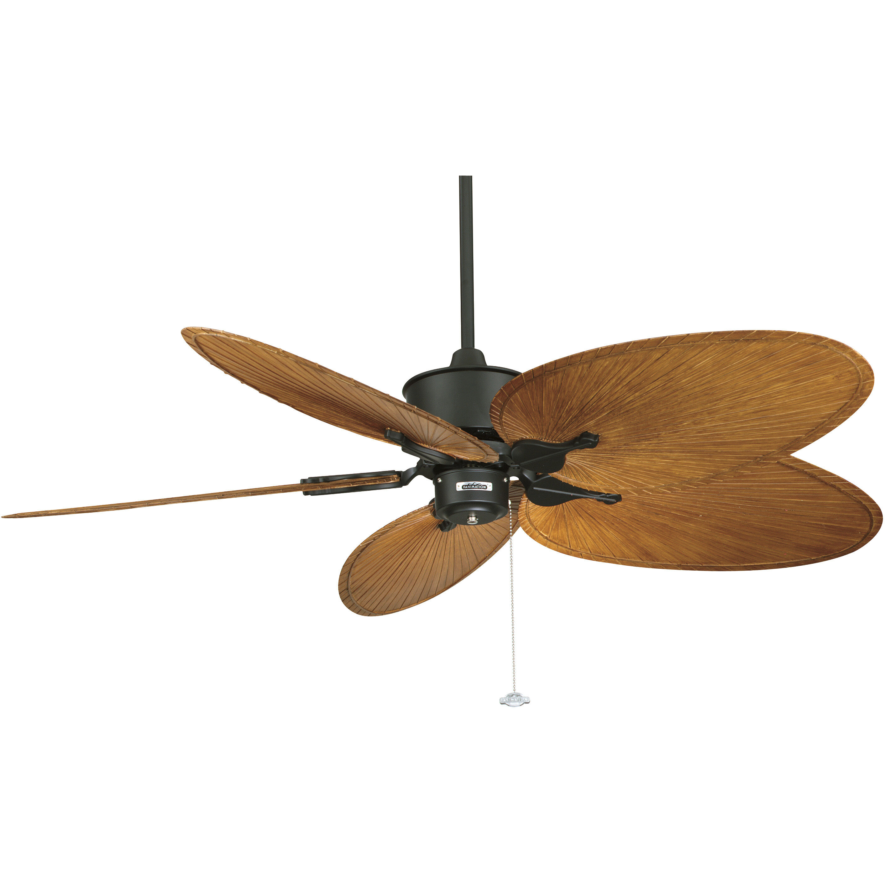 Blades Plastic Composite Palm Brown/Red 22 inch Each Fan Blades