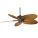 Blades Plastic Composite Palm Brown/Red 22 inch Each Fan Blades