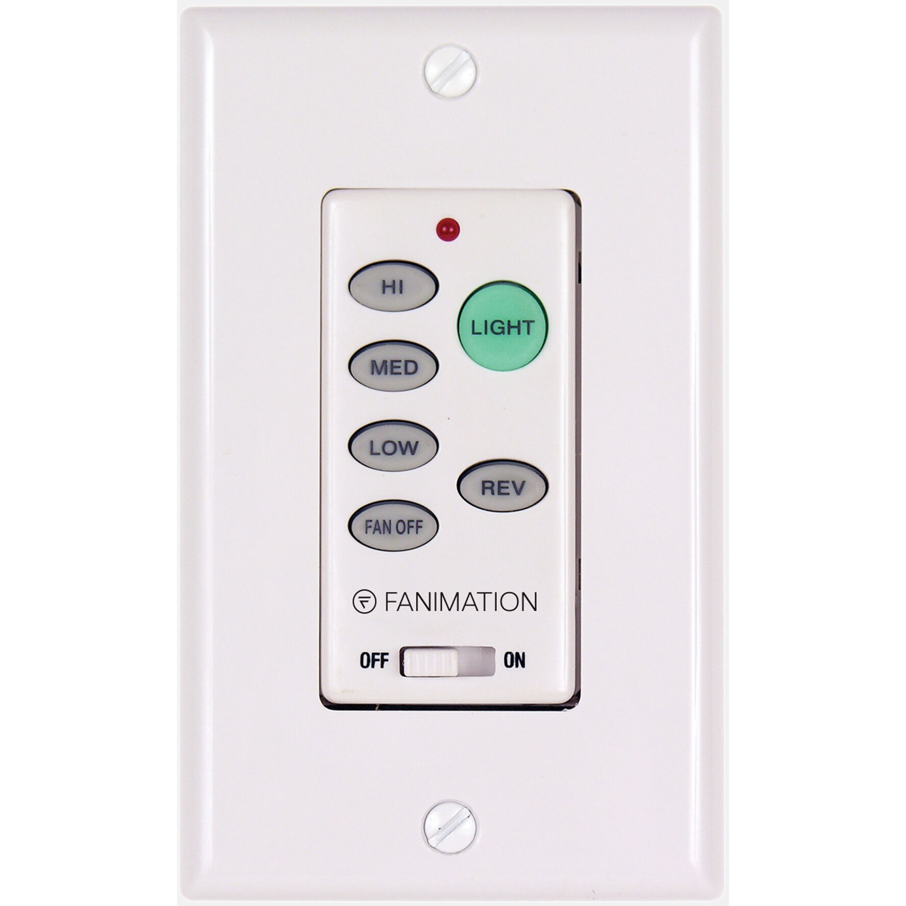 Controls White Fan Wall Control