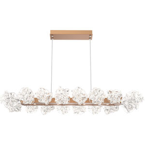 Blossom LED 48 inch Novel Brass Linear Pendant Ceiling Light in 2700K LED