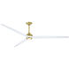 Spitfire LED Brushed Satin Brass Fan Light