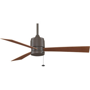 Zonix 54 inch Oil-Rubbed Bronze with Cherry Blades Ceiling Fan in 220 Volts