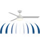 Xeno Wet 56 inch Matte White Fan-Uni in 120 Volts