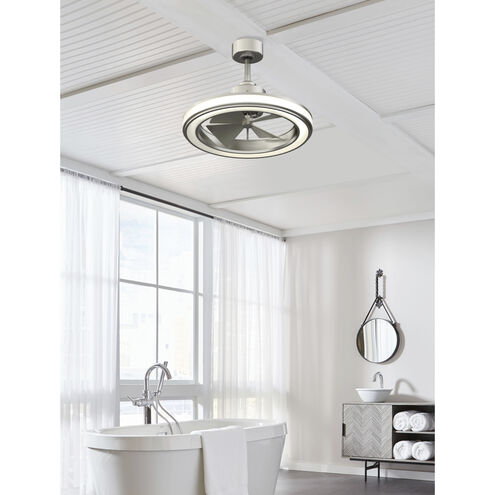 Gleam 16 inch Brushed Nickel Indoor/Outdoor Ceiling Fan