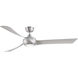 Wrap Custom 1 Light Brushed Nickel Fan Light Kit