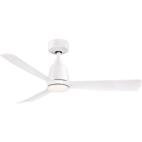 Kute 44 44 inch Matte White Indoor/Outdoor Ceiling Fan