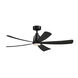 Kute 52 LED Black Fan Light