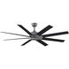 Levon Custom Black 27.87 inch Each Fan Blades, for 64 inch blade sweep