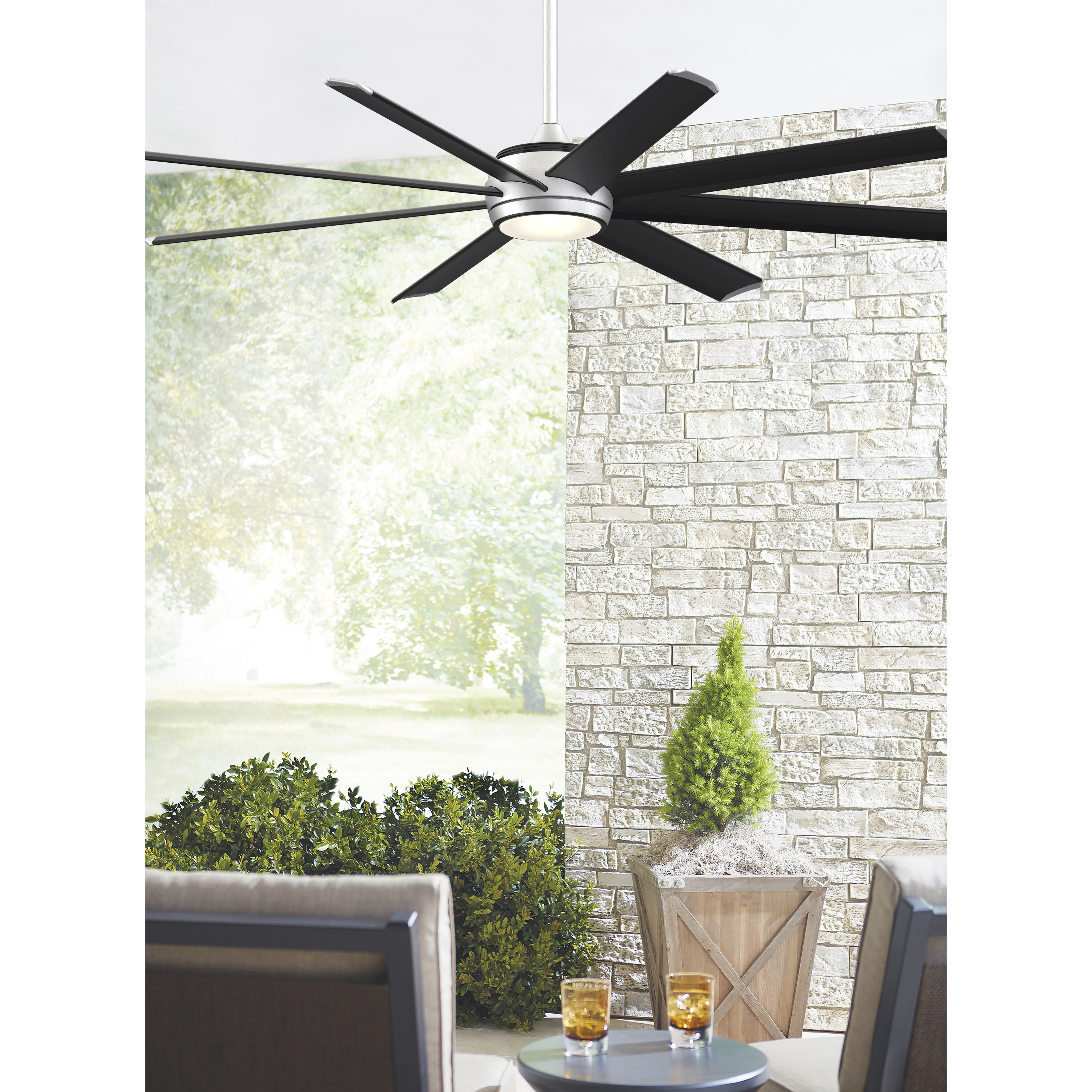 Stellar Custom 9.21 inch Silver Fan Motor Only, Blades Sold Separately