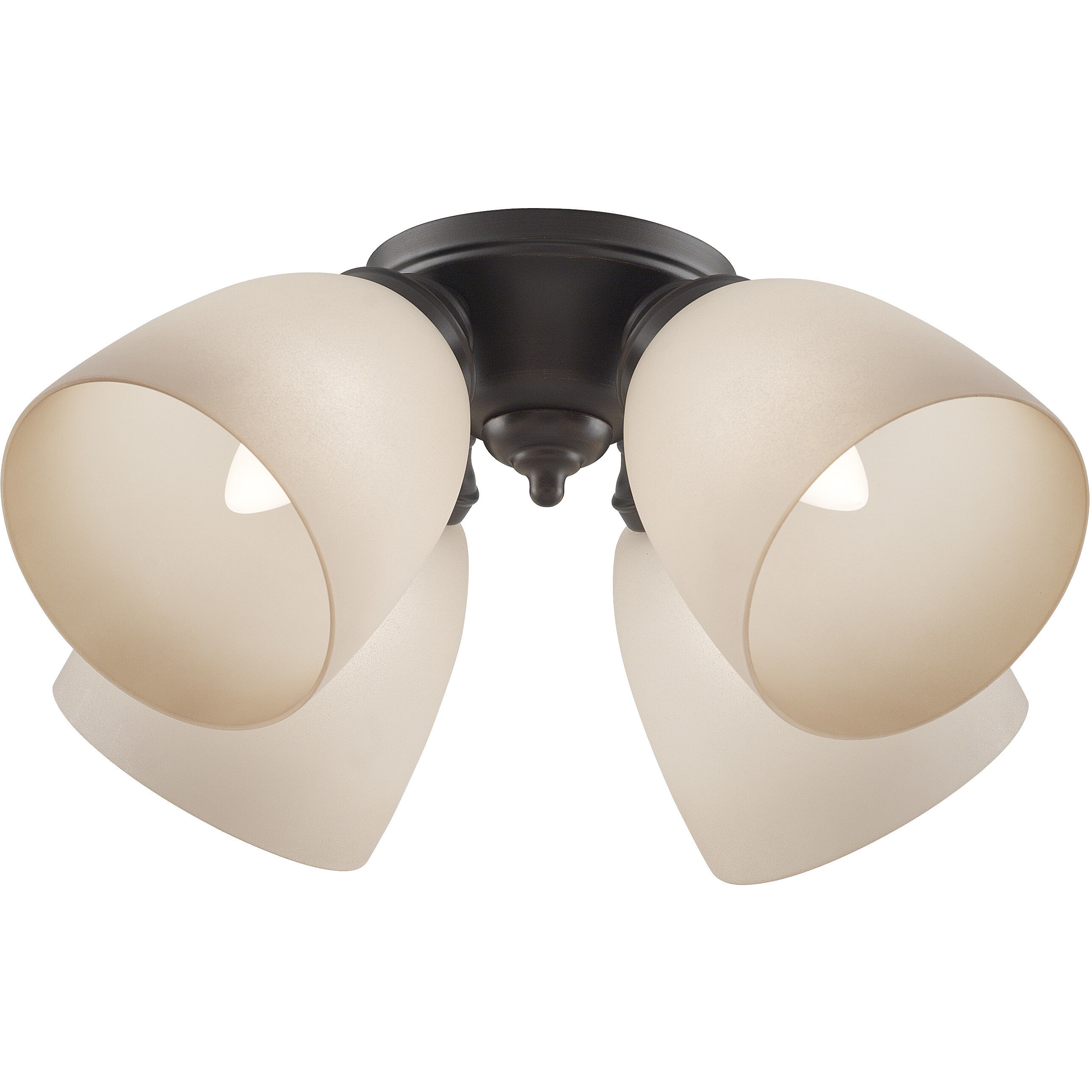 myFanimation 4 Light Incandescent Dark Bronze Fan Light Kit