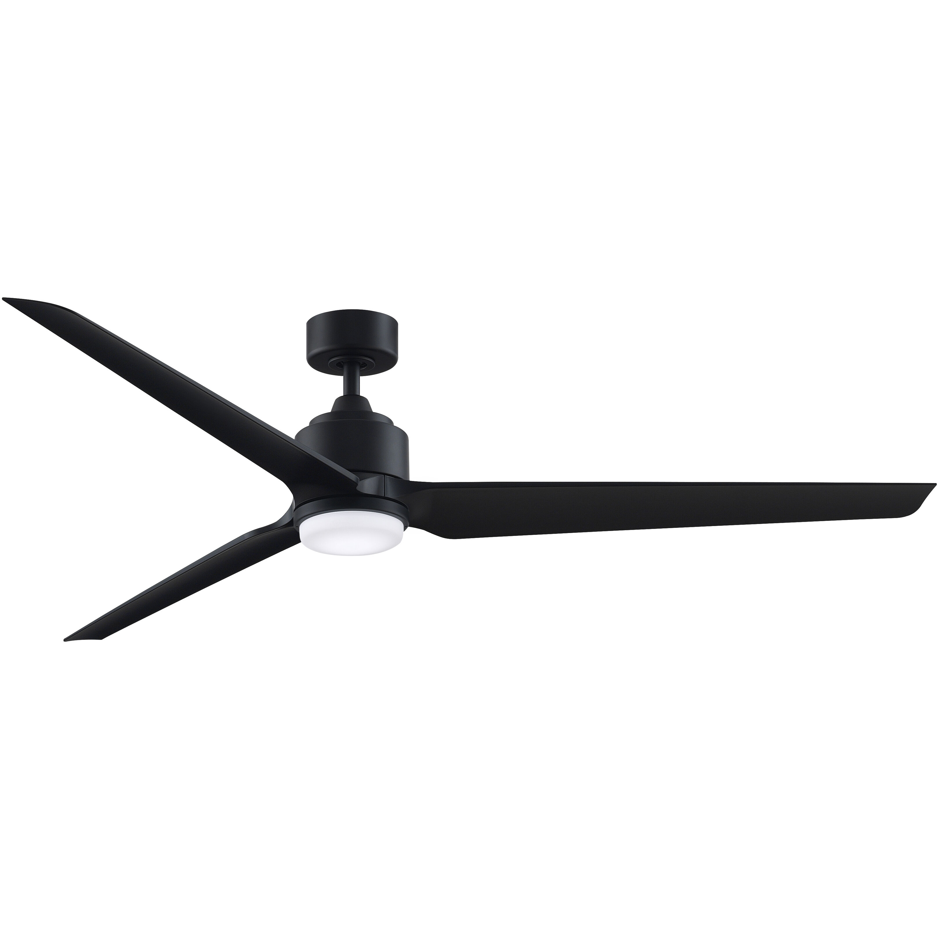 TriAire Custom LED Black Fan Light