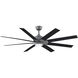 Levon Custom Black 27.87 inch Each Fan Blades, for 64 inch blade sweep