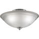 myFanimation 3 Light Incandescent Brushed Nickel Fan Light