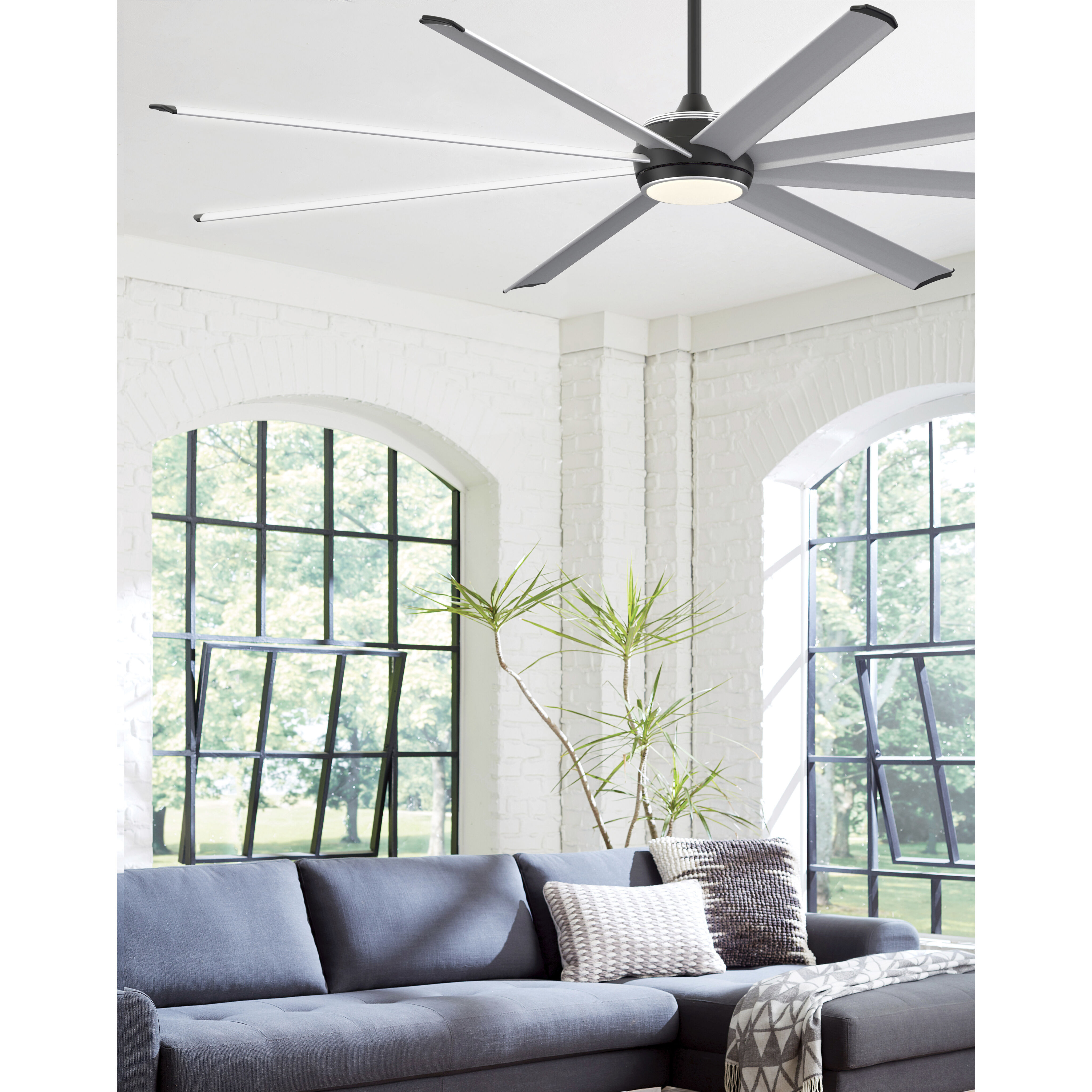 Stellar Custom 9.21 inch Black Fan Motor Only, Blades Sold Separately