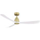 Kute Brushed Satin Brass Unipack in Matte White