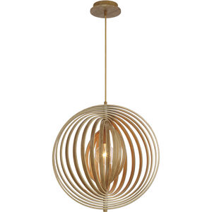 Abruzzo 1 Light 19.25 inch Wood Pendant Ceiling Light