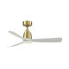 Kute Brushed Satin Brass Unipack in Matte White