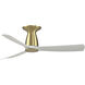Kute Brushed Satin Brass Unipack in Matte White