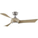 Wrap Custom 1 Light Brushed Nickel Fan Light