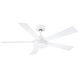 TorchAire 52 52 inch Matte White Ceiling Fan