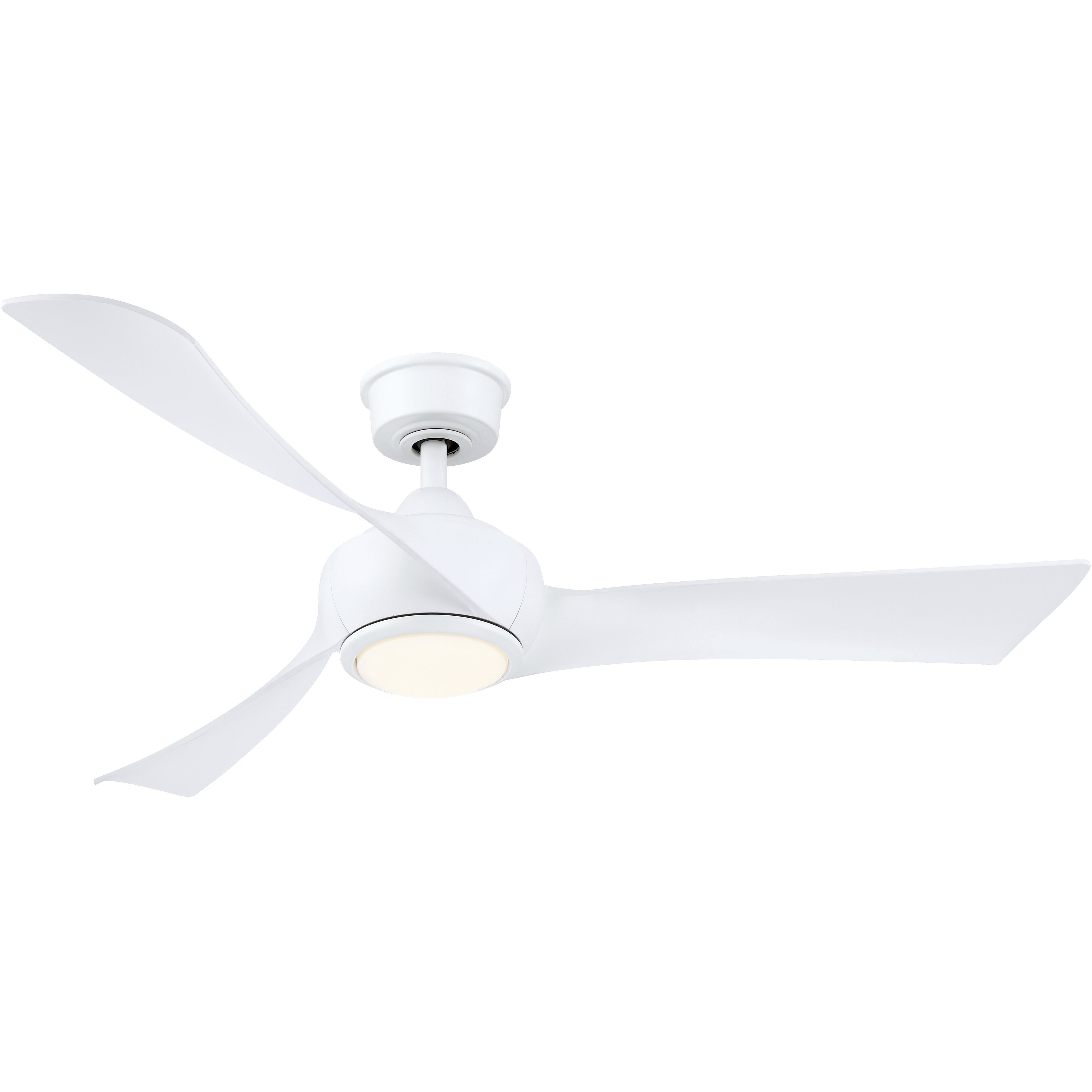Wrap Custom 1 Light Matte White Fan Light Kit