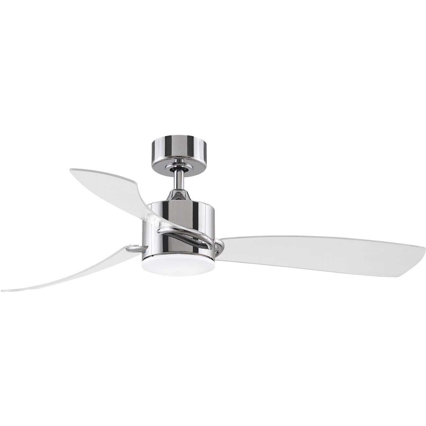 SculptAire 52 inch Chrome with Clear Blades Fan-Uni