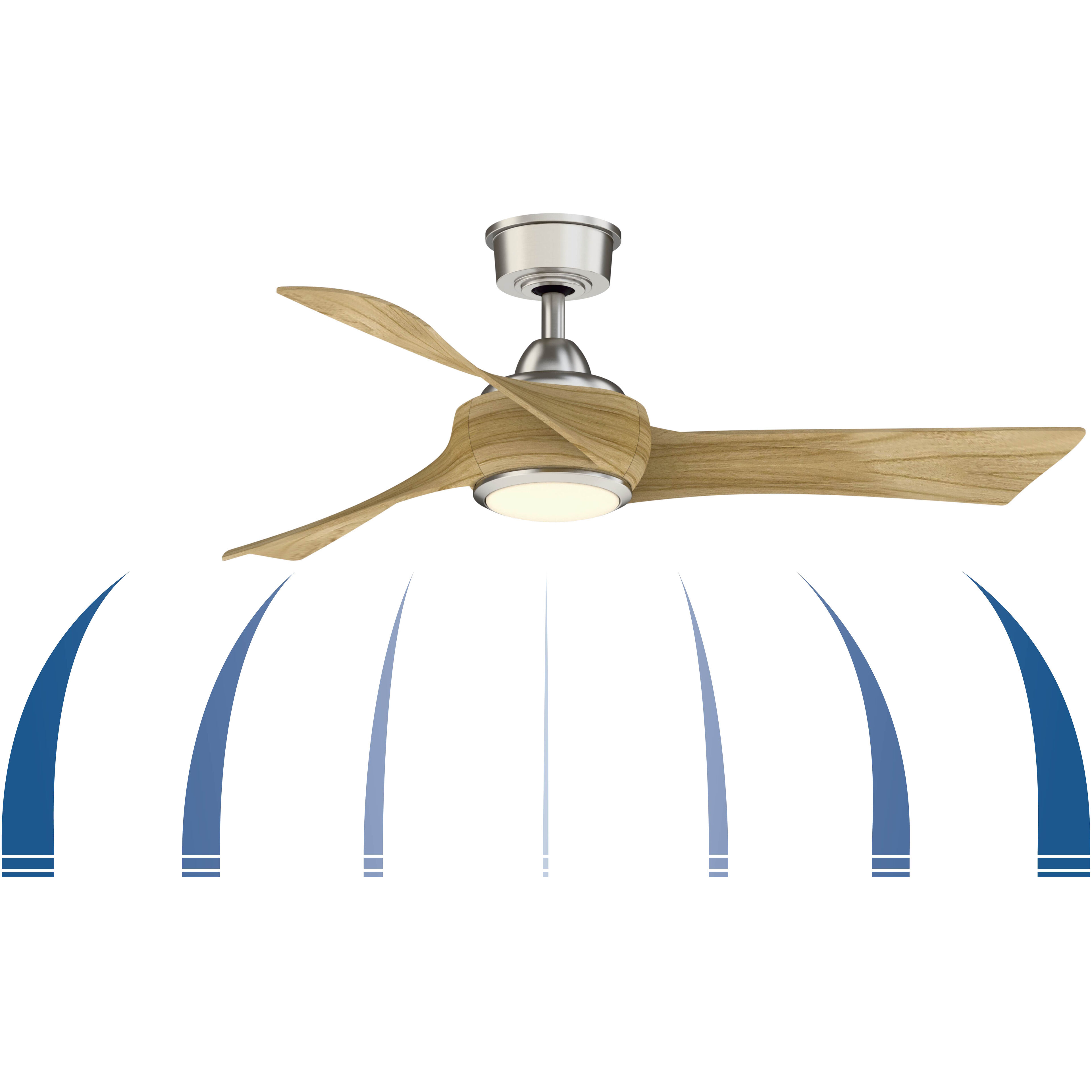 Wrap Custom 8.88 inch Brushed Nickel Fan Motor Only