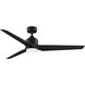 TriAire Custom LED Black Fan Light
