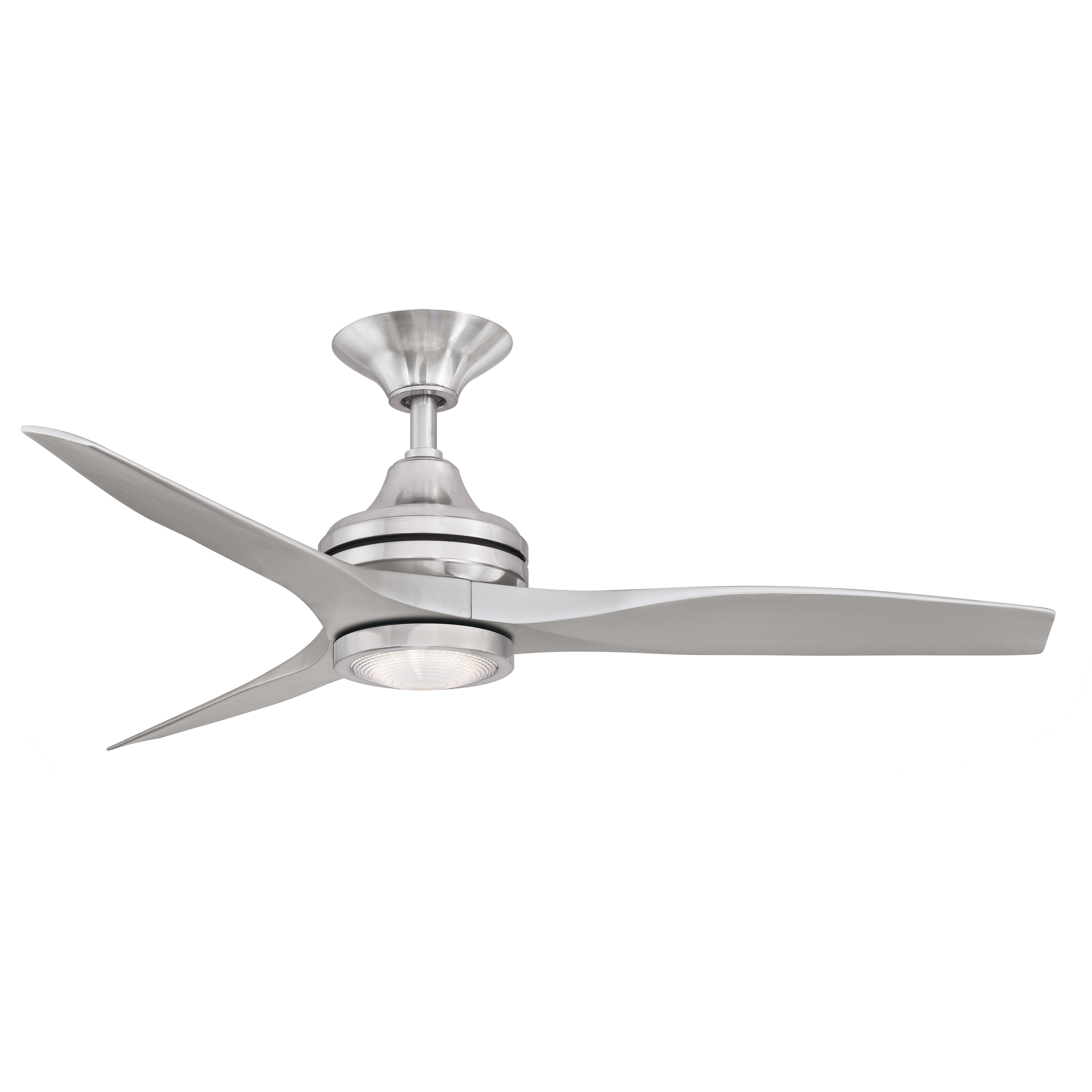 Spitfire 1 Light Brushed Nickel Fan Light Kit