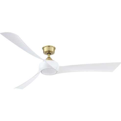 Wrap Custom 64 inch Brushed Satin Brass Fan-Multi, Marine Grade