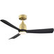 Kute Brushed Satin Brass Unipack in Matte White