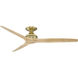 Spitfire Brushed Satin Brass Fan Motor, (Motor Only - Blades sold separately)