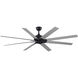 Levon Custom Brushed Nickel 31.87 inch each Fan Blade, for 72 inch blade sweep