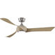 Wrap Custom 1 Light Brushed Nickel Fan Light