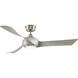 Wrap Custom 1 Light Brushed Nickel Fan Light