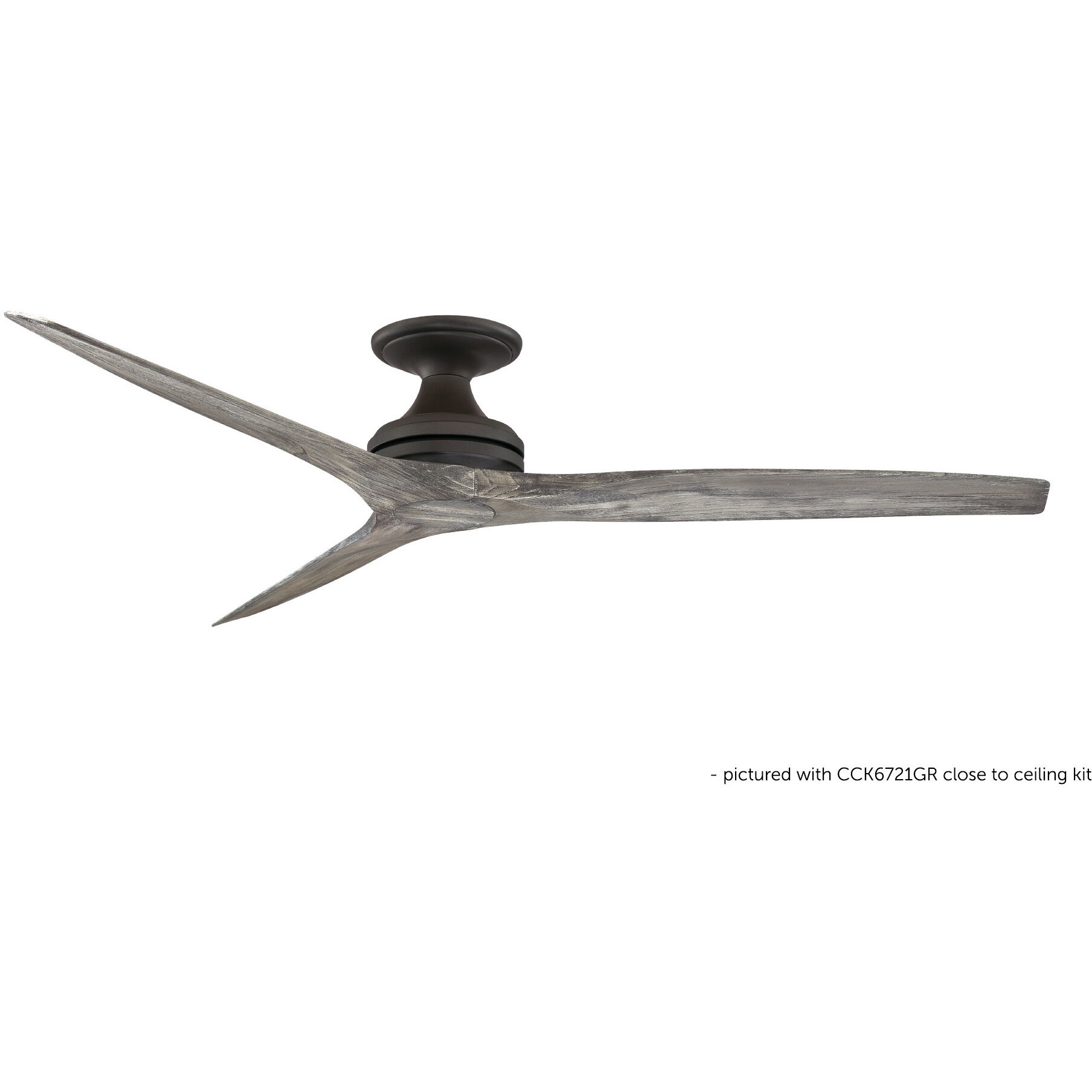 Spitfire Matte White Fan Motor Only, (Motor Only - Blades sold separately)