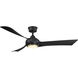 Wrap Custom LED Brushed Satin Brass Fan Light Kit