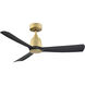 Kute Brushed Satin Brass Unipack in Matte White