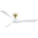 Wrap Custom Matte White 27.99 inch each Fan Blades in 56