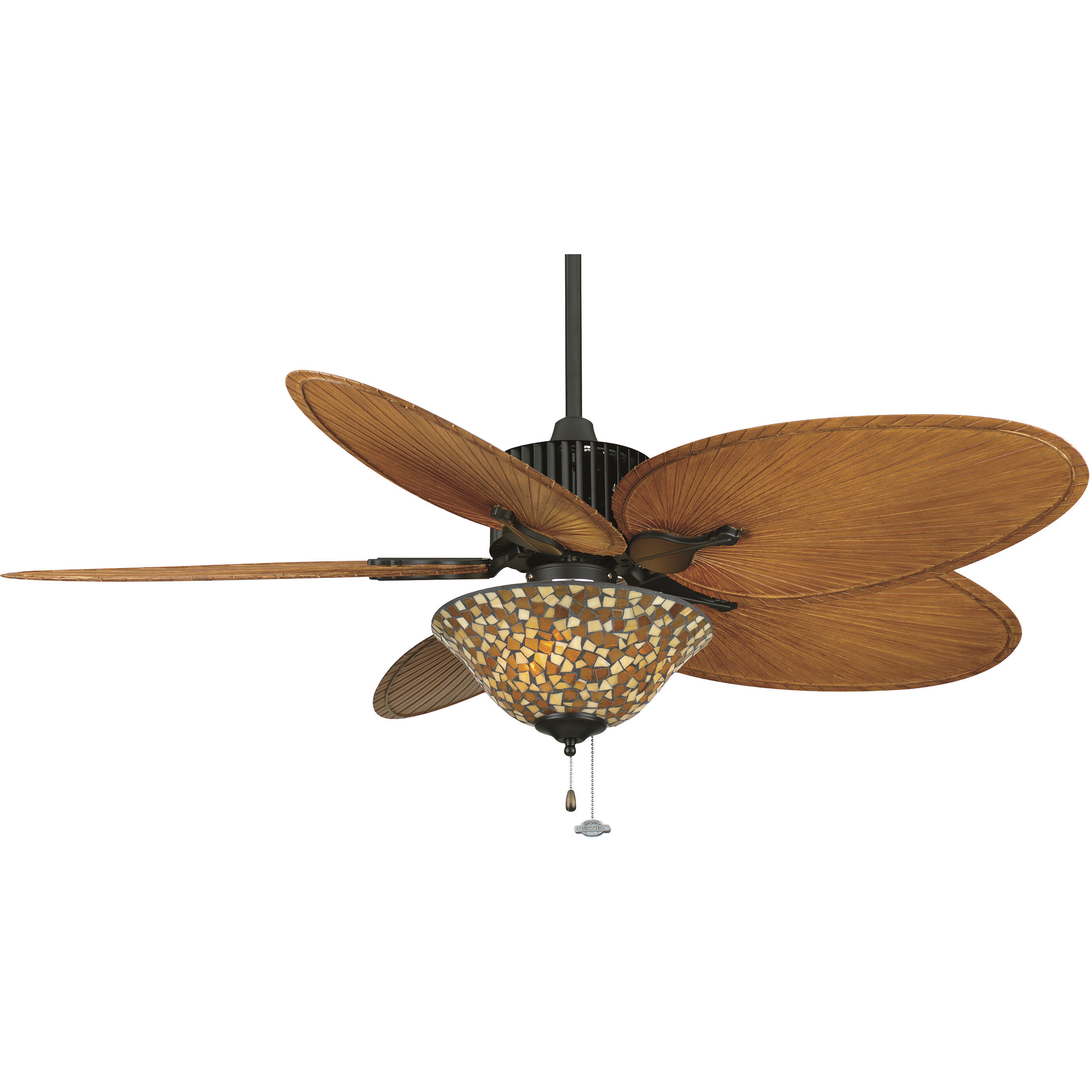 Blades Plastic Composite Palm Brown/Red 22 inch Each Fan Blades