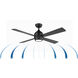 Kwad 52 52 inch Black Fan-Uni