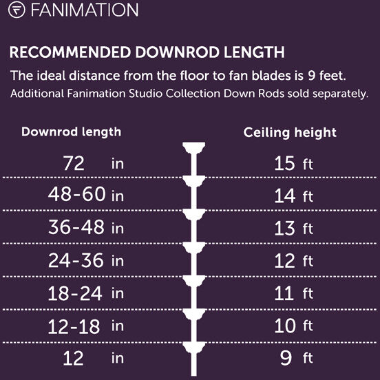 Pendry 56 inch Black Fan-Uni