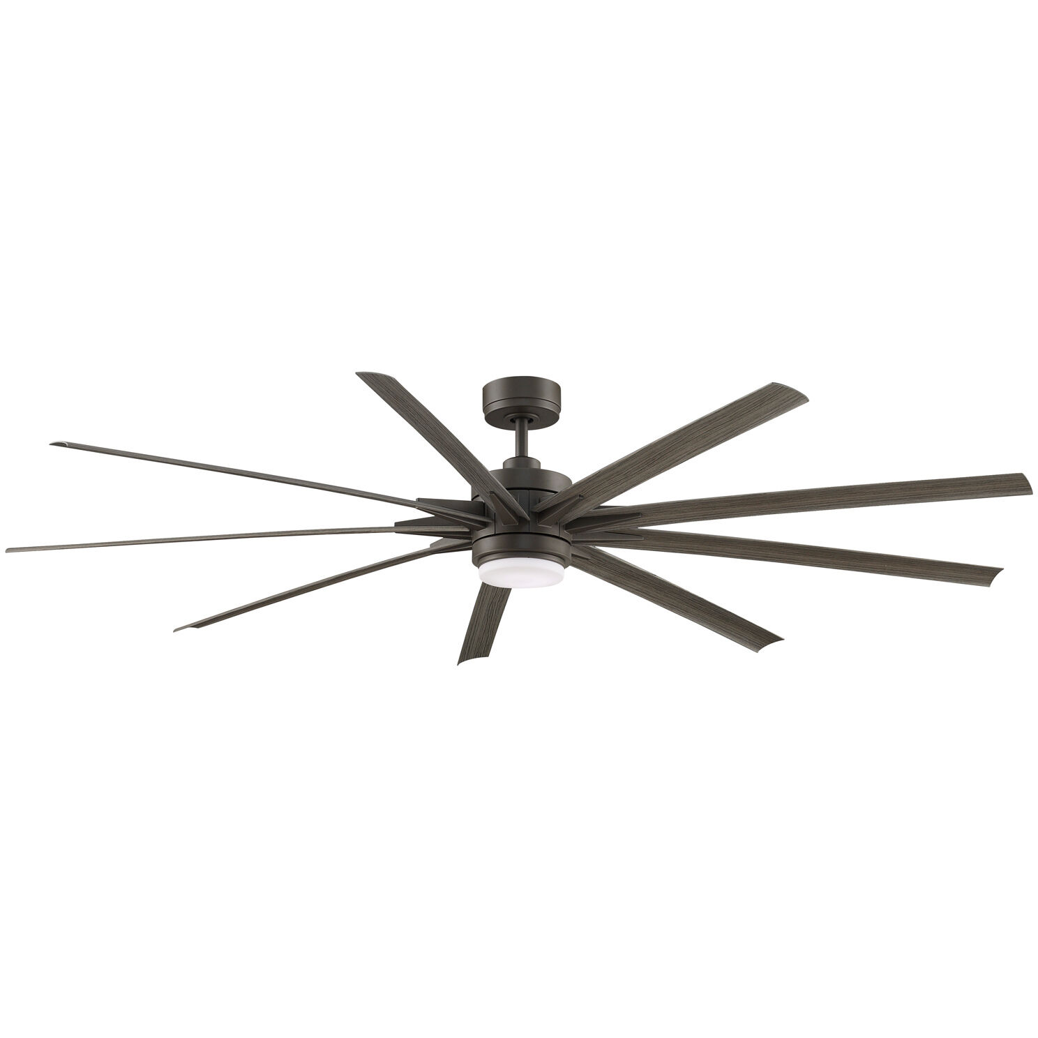 Odyn 84 84 inch Matte Greige with Weathered Wood Blades Fan-Uni