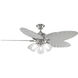 myFanimation 4 Light Incandescent Brushed Nickel Fan Light