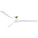 Wrap Custom Matte White 41.9 inch each Fan Blades in 84