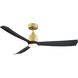 Kute Brushed Satin Brass Unipack in Matte White