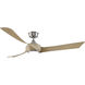 Wrap Custom 1 Light Brushed Nickel Fan Light